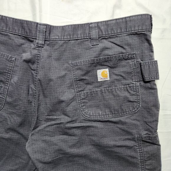 Carhartt Mens 42 BS196-M Force Relaxed Fit Work Cargo Shorts Grey - Picture 3 of 12
